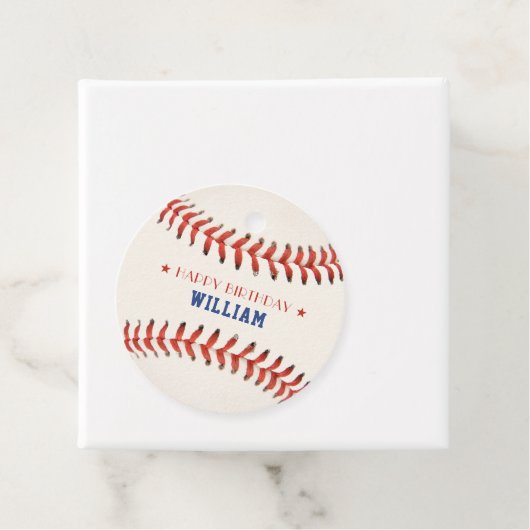 野球ソフトボールスポーツハッピーバースデーパーティー フェイバータグ (インサイチュ)
