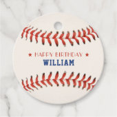 野球ソフトボールスポーツハッピーバースデーパーティー フェイバータグ (正面)