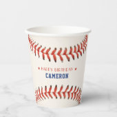 野球ソフトボールスポーツハッピーバースデーパーティー 紙コップ (正面)