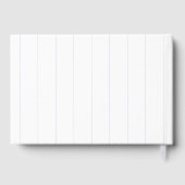 野球ソフトボールスポーツハート結婚Pinstried ゲストブック (裏面)