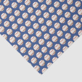 野球ソフトボールスポーツパターンレッド&ブルー 薄葉紙 (詳細)