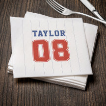 野球ソフトボールスポーツピンストライプ誕生日パーティー