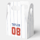 野球ソフトボールスポーツピンストライプ誕生日パーティー フェイバーボックス (オープン)