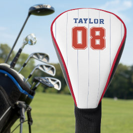 野球ソフトボールスポーツピンストライプ ゴルフヘッドカバー