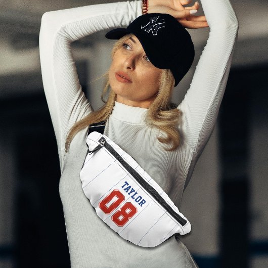 野球ソフトボールスポーツピンストライプ ファニーパック