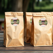 野球ソフトボールスポーツフォトハッピーバースデーパーティー ラウンドシール