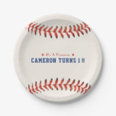 野球ソフトボールスポーツ第1期パーティー ペーパープレート (正面)