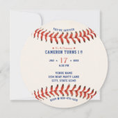 野球ソフトボールスポーツ第1期パーティー 招待状 (正面)