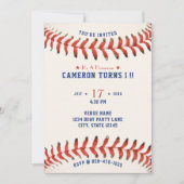 野球ソフトボールスポーツ第1期パーティー 招待状 (正面)