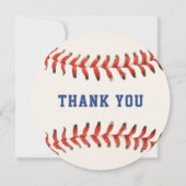 野球ソフトボールスポーツ誕生日パ結婚ーティ サンキューカード (正面)