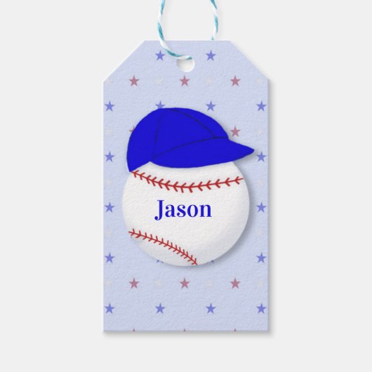 野球ソフトボールファンの誕生会 ギフトタグ (正面)