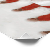 野球ソフトボールプリントパターン背景 ポスター (コーナー)