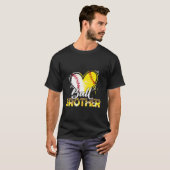 野球ソフトボールマッチングFの兄弟 Tシャツ (正面フル)