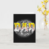 野球ソフトボール両選手の日の野球大会 カード (黄色い花)