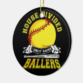 野球ソフトボール分割ハウスボールママ セラミックオーナメント (左)