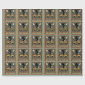 野球ソフトボール名年齢番号誕生日 ラッピングペーパー (フラット)