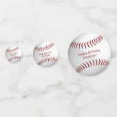 野球ソフトボール少年少女の誕生日パーティー コンフェッティ (正面)