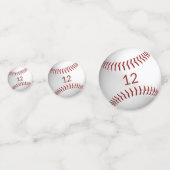 野球ソフトボール少年少女の誕生日パーティー コンフェッティ (裏面)