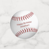 野球ソフトボール少年少女の誕生日パーティー コンフェッティ (スモール正面)