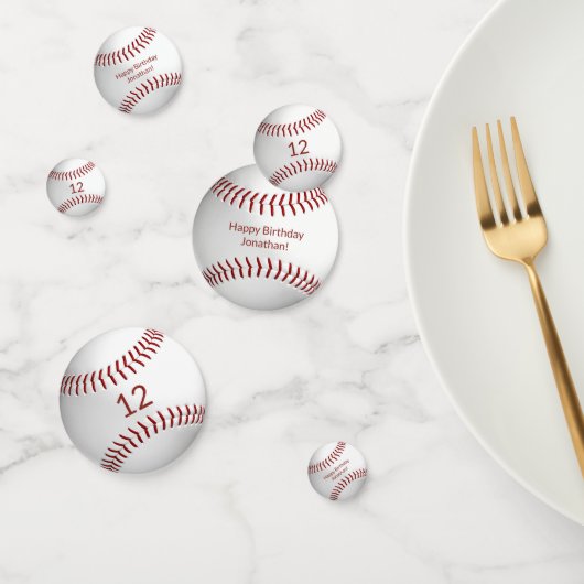 野球ソフトボール少年少女の誕生日パーティー コンフェッティ (グループ)