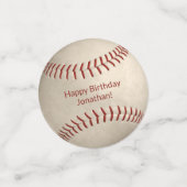 野球ソフトボール少年少女の誕生日パーティー コンフェッティ (スモール正面)