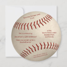 野球ソフトボール少年少女の誕生日パーティー