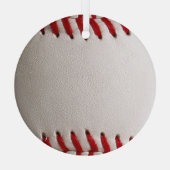 野球ソフトボール ガラスオーナメント (裏面)