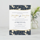 野球ソフトボールBNAI(ユダヤ教の)バル・ミツバー金ゴールド&ブルー 招待状 (スタンド正面)