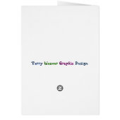 野球タイポグラフィグリーティングカード (裏面)