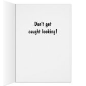 野球タイポグラフィグリーティングカード (内側 (右))