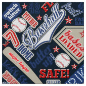 野球タイポグラフィ赤白青ID770 ファブリック (見本)