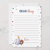 野球タイムカプセルノートメッセージカード サンキューカード (正面)