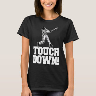 野球タッチダウン皮肉な野球タッチダウン Tシャツ