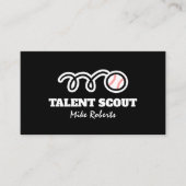 野球タレントスカウトビジネスカードテンプレート 名刺 (正面)