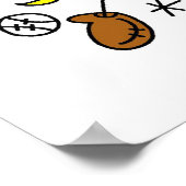 野球ダイビングガールズソフトボールTシャツ&ギフト ポスター (角)