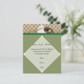 野球ダイヤモンドパーティの招待状 招待状 (スタンド正面)