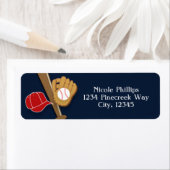 野球ダークブルースポーツ住所 シール (インサイチュ)