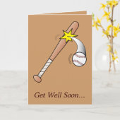 野球チームから元気になる カード (黄色い花)