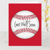 野球チームが早く元気になる カード (黄色い花)