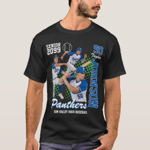 野球チームのカスタムフォト シニアナイト Tシャツ