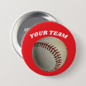 野球チームのカスタムボタン 缶バッジ (正面&裏面)