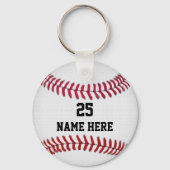 野球チームのギフトのための格安アイディアNAME & NUMBER キーホルダー (裏面)