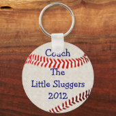 野球チームのコーチが自分のものにする キーホルダー (正面)