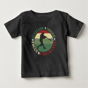 野球チームのモチベーションアップのための価値観 ベビーTシャツ