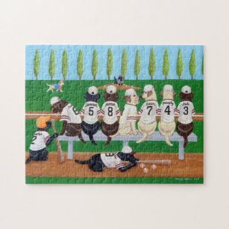 野球チームのラブラドール ジグソーパズル