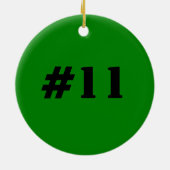 野球チームの記念品 セラミックオーナメント (裏面)