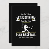 野球チームの選手のための野球の恋人のギフト シーズンカード (正面/裏面)