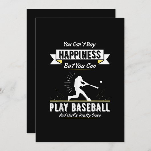 野球チームの選手のための野球の恋人のギフト シーズンカード (正面/裏面)