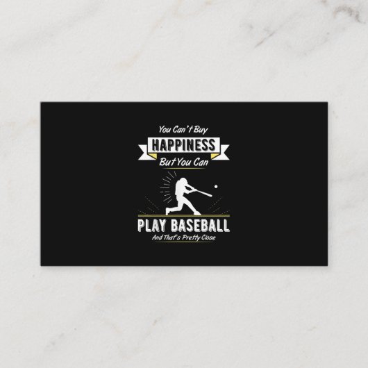 野球チームの選手のための野球の恋人のギフト 名刺 (正面)