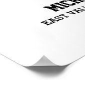 野球チームシニア卒業ギフト写真コラージュ ポスター (角)